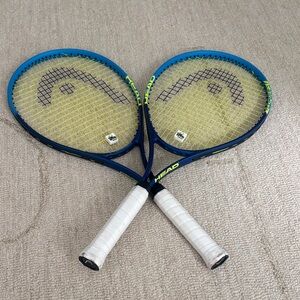 HEAD Dual Blue and Yellow Tennis Rackets